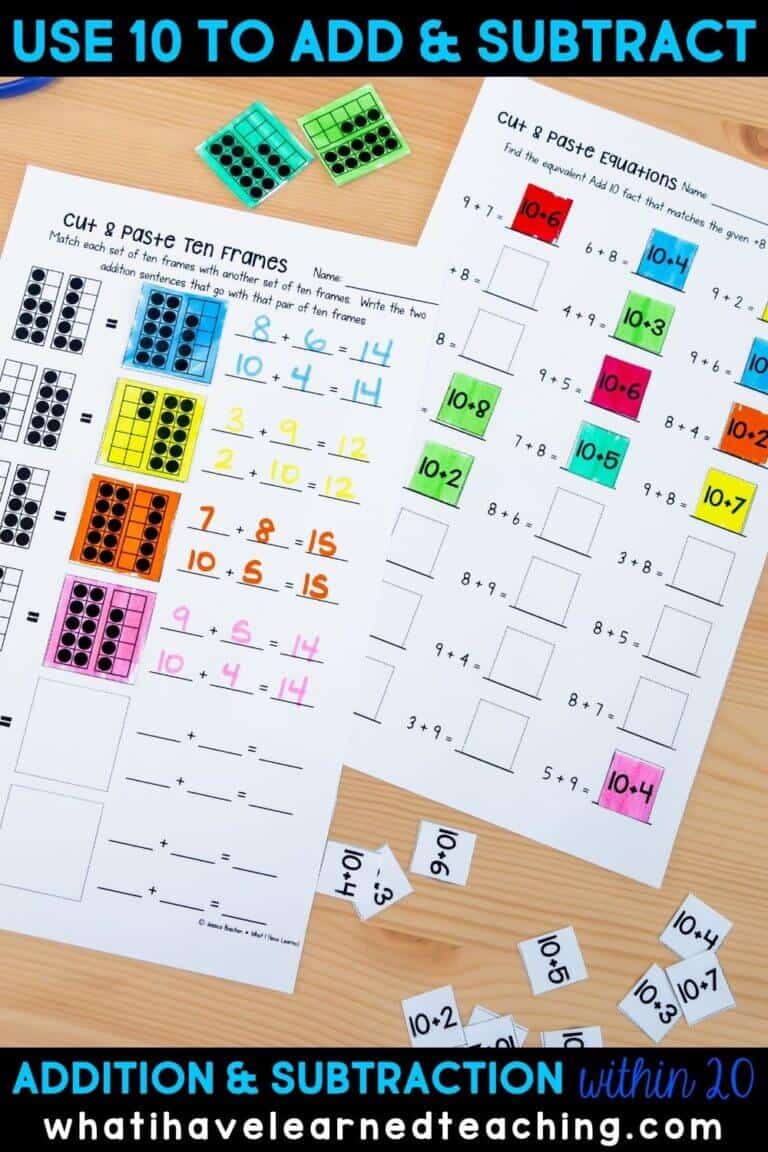 Addition And Subtraction Within 20 Make 10 Add 10 Use 10 To Add Addition and subtraction within 20 make 10 add 10 use 10 to add